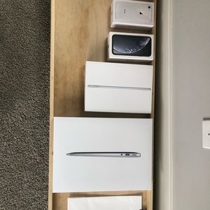 Empty iPhone, iPad, MacBook boxes (boxes only!)